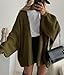 PRETTYGARDEN Womens Oversized Cardigan Sweaters 2025 Fall Long Lantern Sleeve Knit Open Front Lightweight Sweater (Army Green,Medium)