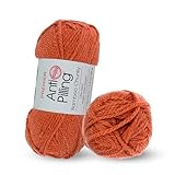 Premier Bulky Yarn for Crocheting & Knitting – Soft Yarn Skein – 131 Yards of 80% Anti-Pilling Acrylic & 20% Rayon From Bamboo Yarn for Crocheting Blankets, Hats, & More – DIY Handcrafting Accessories