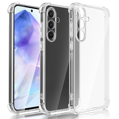 Image of BOXXO Flexible Back Cover for Samsung Galaxy M35 5G | Back Cover Transparent Clear Shockproof Case Four Corner Protection | Slim Protective Mobile Phone Cover for Samsung Galaxy M35 5G