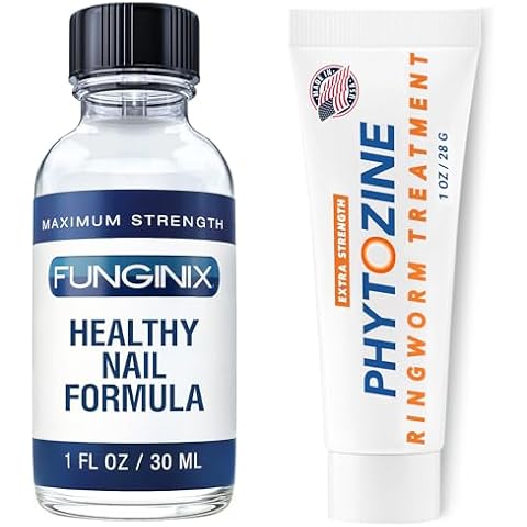 Anti-fungal Bundle Funginix Healthy Nail Formula and Phytozine Ringworm Treatment Extra Strength Broad Spectrum Antifungal Care Package Cover