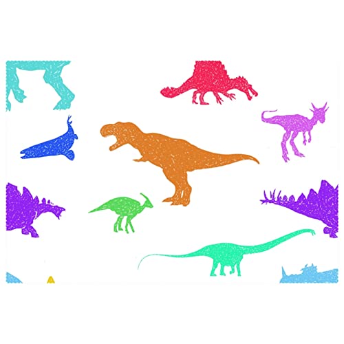 Sets de table dinosaures antidérapants et résistants à la chaleur pour enfants - 2