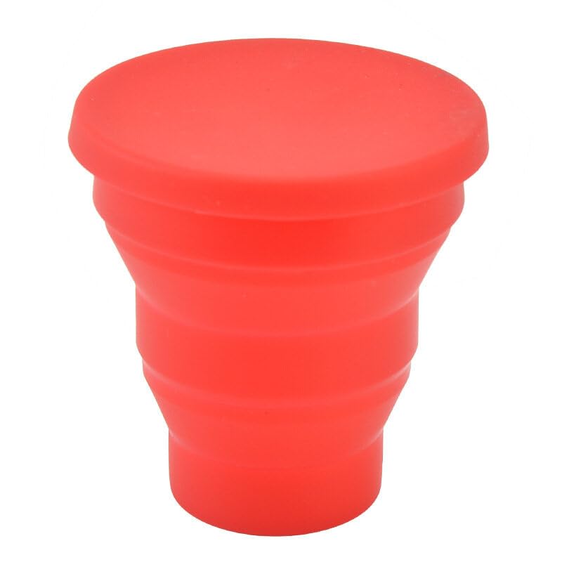 200ml Portable Silicone Retractable Folding Water Cup Outdoor Telescopic Collapsible Drinking Cup Travel Camping Accessories Red
