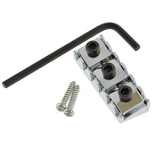 Chrome Electric Guitar Parts Strings Locked Nut 42mm Floyd Rose Tremolo Bridge