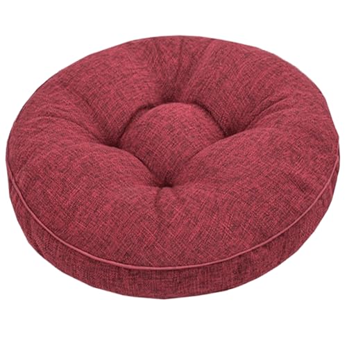 Set of 4 Round Cushions for Dining Chairs 40x40/45x45cm Comfortable Upholstered Seat Pads for Indoor & Outdoor Use - Kitchen Garden Office Living Room Decor