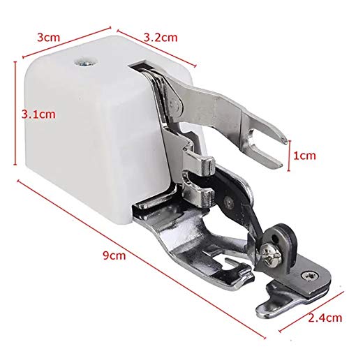Pie prensatela corte y dobladillo para máquina de coser miniatura 3