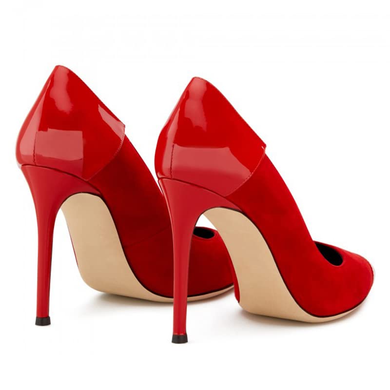 High Heels Mode Damen Prom Braut Hochzeit Schuhe Abend Party Anlass Kleid Sandalen-Red||40 - Afbeelding 4