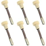 MUCKLILY 6 piezas Pestillos Resorte para Puertas de Jaula y Cuna Cierres de Perno de Acero Inoxidable Seguros y Duraderos para Bebés Recién Nacidos