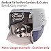 Helen's Pet Bed Hundekissen für Transportboxen, Small (Etikett: M JP Size) – Wendbare Hundematte für Hundebox, Tragetasche & Hundewagen, Waschbar, Ganzjährig