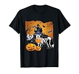 El disfraz de calabaza de esqueleto para perro con barba sería una idea divertida que a tu mamá, papá, hijo e hija les encantará llevar en una fiesta de disfraces o mientras sales a pedir dulces.