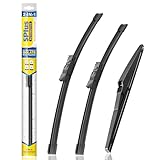 5 PLUS® Windshield Wiper Blades Set Replacement for MAZDA CX5 CX9 CX-5 CX-9 2023-2017 Windshield Wipers(Pack of 3), OEM Quality Wiper Blades With Water Repellency Technology-24"/18"/14"