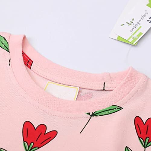 Toddler Girls Clothes Cotton Casual Pattern Print Short Sleeve Dress Casual Spring Summer Girls Dress4