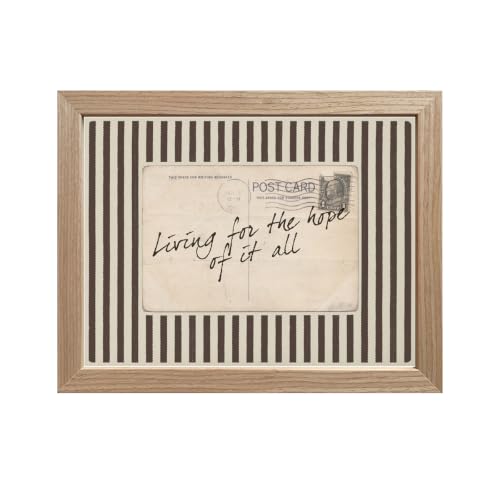 Framed Living for the Hope of It All Wall Art, Vintage Striped Print