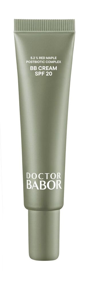DOCTOR BABOR Microbiomic BB Cream SPF20 (40 ml) – veganes, leichtes Make-Up mit mineralischem Sonnenschutz – getönte Gesichtspflege für einen strahlenden, ebenmäßigen Teint