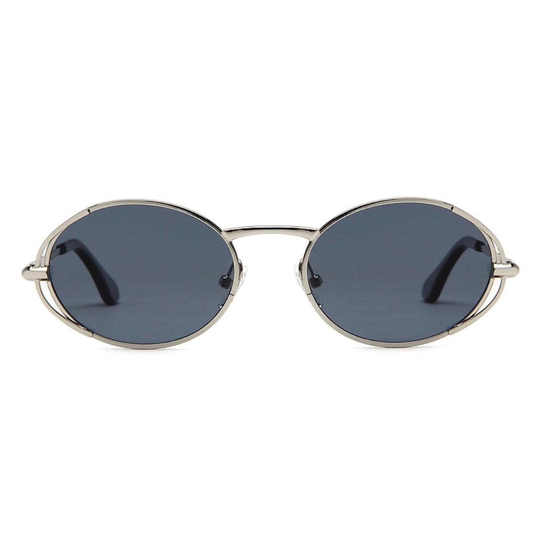 Gafas de sol punk polarizadas de moda, ovaladas, estilo conducción, metal, UV400, para exteriores.