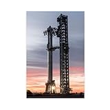 Spacex Falcon 9 Rocket Launch Poster Decorative Painting Canvas Wall Art Living Rooms Bathrooms Posters Bedroom Wall Decor 20x30inch(50x75cm) Unframe-style