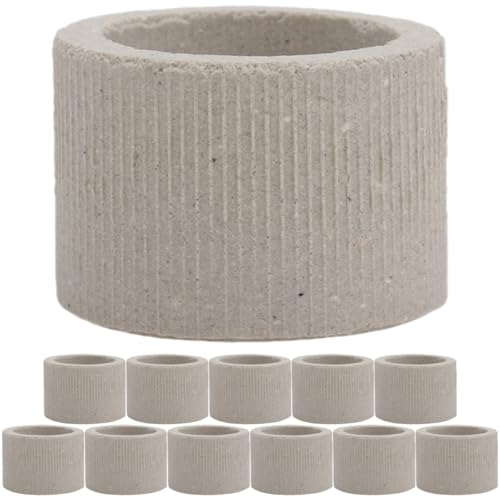 FONDOTIN Aquarium Pflanzen Halter Ringe 12 Stück Feste Aquarienpflanzen Gewichte aus Robustem Material Anti Schwimm Befestigungsringe für Kleine Aquarien Pflanzzubehör und Dekoration