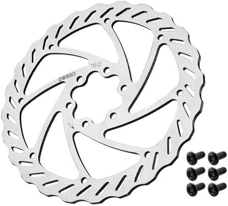 Amazon.com: 160mm Disc Brake Rotor with 6 Bolts,Stainless Steel Bicycle ...