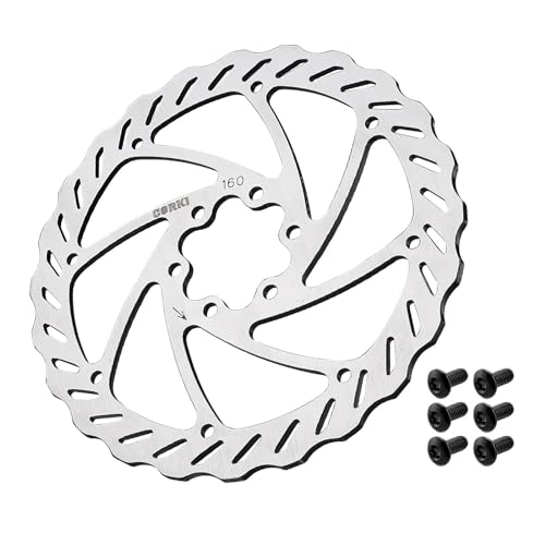 Corki 160mm Bike Disc Brake Rotor with 6 Bolts, Square Hole