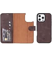Venito Ravenna Handcrafted Wallet Case for iPhone 16 Pro Max Magsafe Compatible Premium Leather, ...