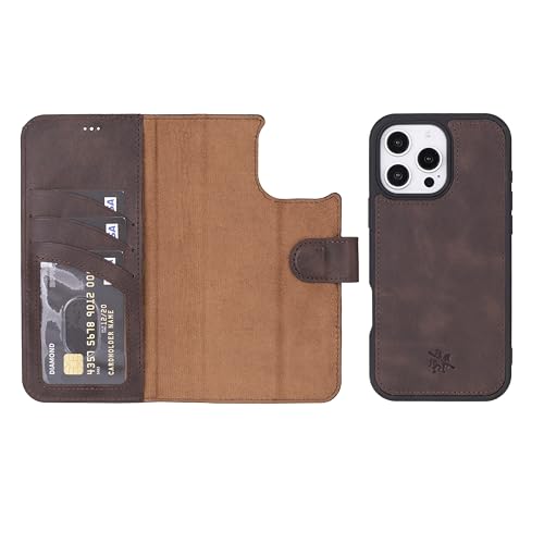 Étui portefeuille iPhone 16 Pro Max évitez les rayures grâce au rabat magnétique Venito