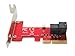 Ableconn PEXU2-131 PCI Express x4 to SFF-8643 Adapter Card for PCIe U.2 NVMe SSD - Support 2.5-inch U.2 NVMe SSD - U.2 SSD Adapter