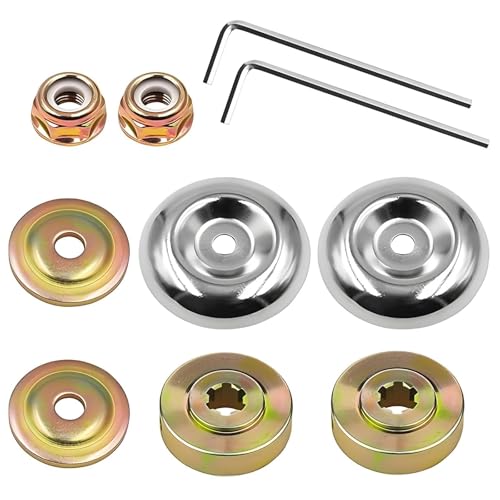 txuzong Kit de 10 Piezas para Desbrozadora y Cortacésped - Placa de Empuje, Cubierta Protectora - Repuestos Compatibles para Máquinas de Jardín