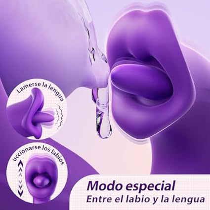 Vibradorador clítoris Juguetes sexuales, 3 in 1 Vibradorador mujer juguetes eróticos con 7 modos consoladores.. para mujer con vibración,Bofetadas Lamiendo Vibradores consoladores Dildo vibrador