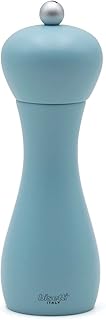 Bisetti Rimini 13 cm / 7 Inch Blue Beech Wood Salt Mill With Adjustable Grinder