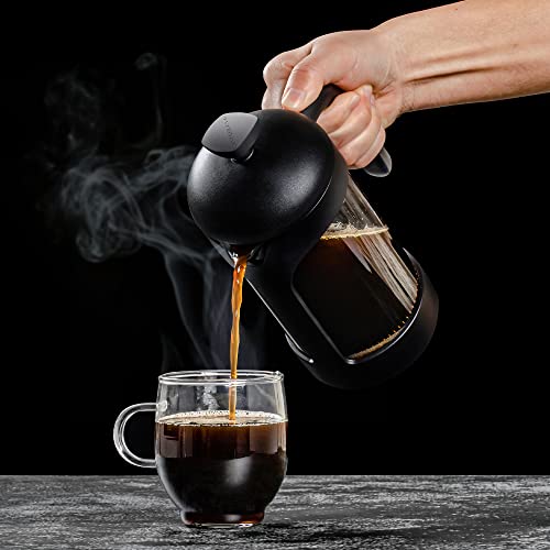 image for OVENTE 20 Ounce French Press Coffee, Tea and Espresso Maker, Heat Resi