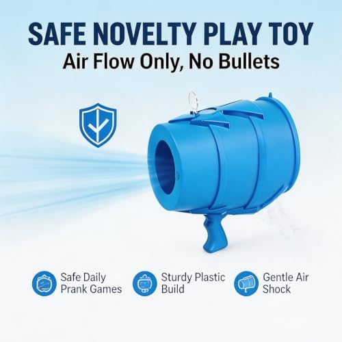 Air Cannon Toy, Handheld Air Blaster for Adults, Single Shot Air Vortex Cannon Toys, Air Shooter Blowing Gun, Outdoor Sports Toy for Party Games and Yard Activities,#05 - 3
