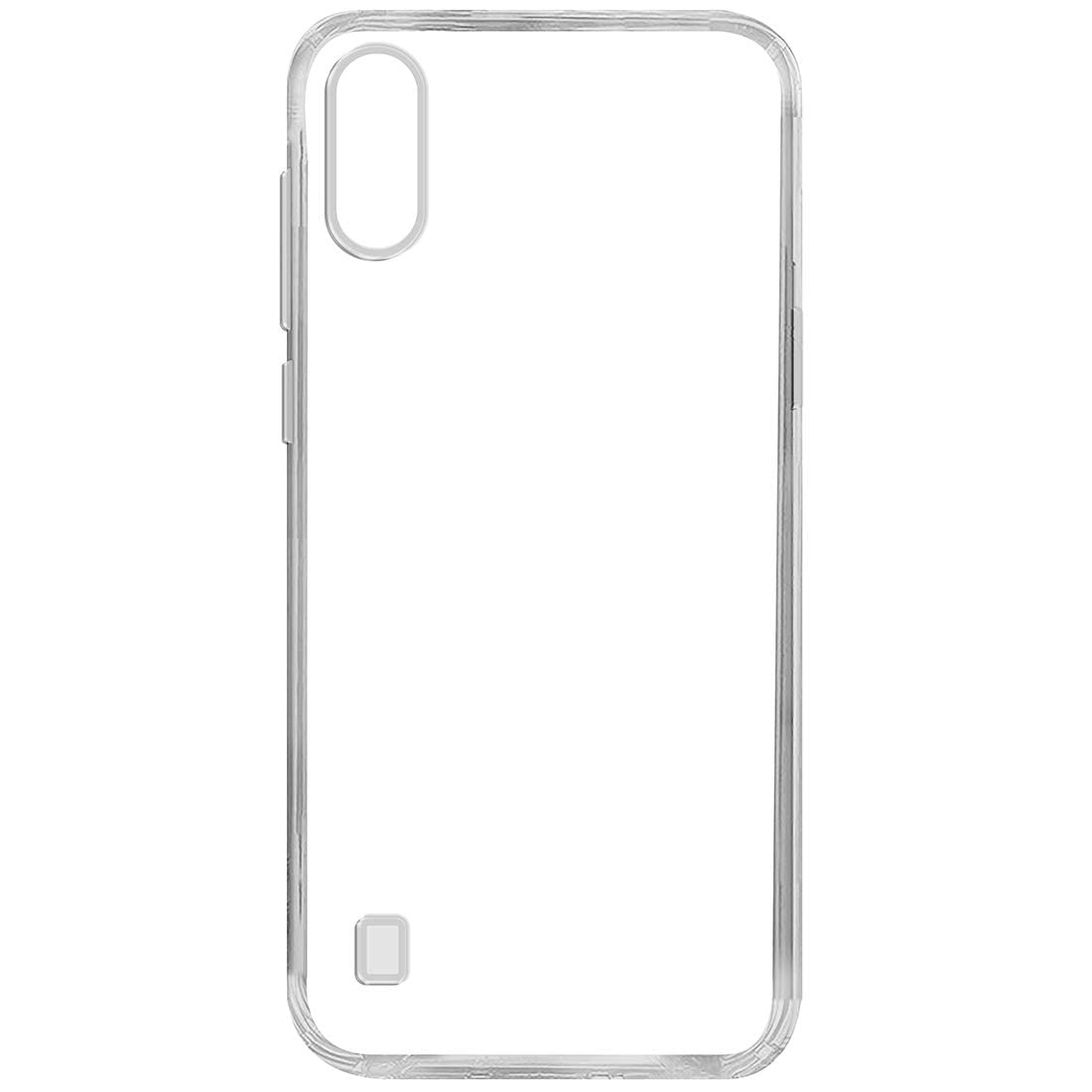 Amazon Brand - Solimo Mobile Cover for Samsung Galaxy M10 (Soft & Shockproof Back Case with inbuilt Cushioned Edges), Transparent offers donot miss