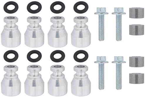 ICT Billet Fuel Injector Spacer Set of 8 LS2 Intake Manifold to LS Truck Injector Adapter ICT Billet Designed & Manufactured in the USA L33 LM4 LM7 LR4 LQ4 LQ9 551287-LS-022