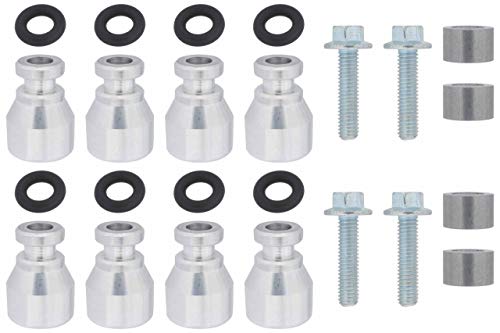 ICT Billet Fuel Injector Spacer Set of 8 LS2 Intake Manifold to LS Truck Injector Adapter ICT Billet Designed & Manufactured in the USA L33 LM4 LM7 LR4 LQ4 LQ9 551287-LS-022
