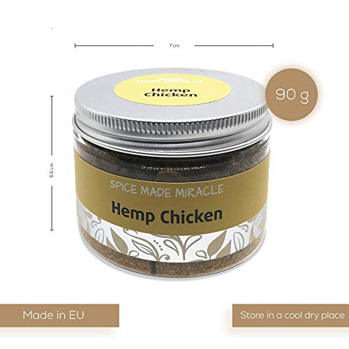 Spice Made Miracle Kruidenmix Hennep Kip - de beste kruiden voor de kip en vegetarische gerechten - Spice Rub voor… - Afbeelding 5