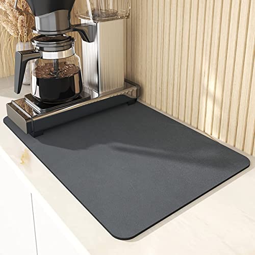 image for Mbnvtxh Coffee Mat Hide Stain Rubber Backed Absorbent Coffee Maker Mat