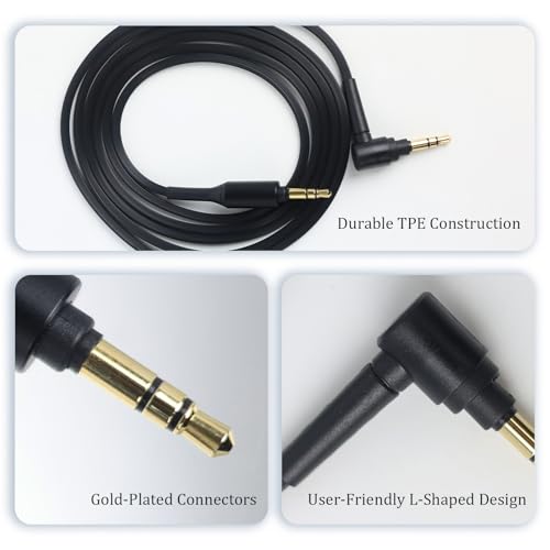 Cable de Audio Jack 3.5mm para Audífonos Sony WH-1000XM4 miniatura 3