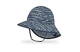 Sunday Afternoons Infant SunSprout Hat - Baby Sun Hat, Neck Cape - Packable - Bucket Sunhat for Baby Boy, Girl - Swim, Pool, Beach - 0-6 Months, 6-12 Months, Blue Grass Mat, 6-12 Months