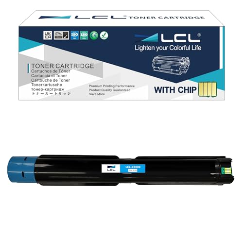 LCL C7000 High Yield Cyan Toner Cartridge Replacement for Xerox VersaLink C7000 C7000V C7000N C7000DN 106R03760 106R03764 Replacement for Xerox VersaLink C7000 C7000V C7000N C7000DN Printer (1 Pack)