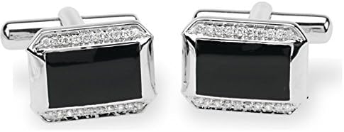 Banvari 1/4 CTW Diamond Cuff Links in 14K White Gold