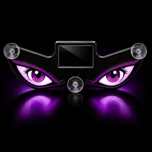 Eyevivid Solar Powered LED Demon Eyes Car Window Light