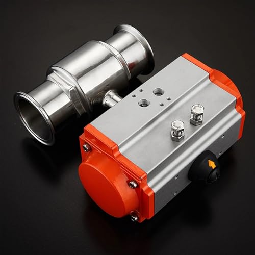 Vanne de commande 45mm inox 304 double action pour montage à collier - 2