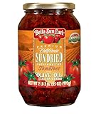 Bella Sun Luci Sun Dried Tomatoes Julienne Cut in Olive Oil, 35 Oz Glass Jar, Mediterranean Italian Style Sun-Ripened Tomatoes, Kosher, Vegan, Gluten-Free, Premium Pantry Ingredient for Pasta, Pizza & Salads