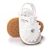 BENHERO Infant Baby Girls Flower Anti-Slip Rubber Sole Prewalker Toddler Sandals (13cm(12-18Months), A-White)