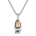 U7 Men Women Buddha Necklace Yogi Jewelry Buddhism Pilgrimage Gift Stainless Steel Guanyin/Gotama Siddhattha Head & Praying Hand Pendant Necklace