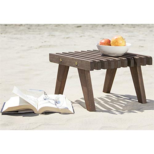 Mesa de Apoio para Espreguiçadeira Eclipse Nogueira - Mão e Formão