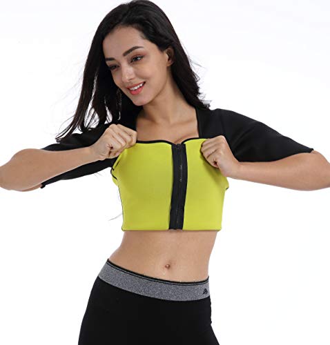 Valentina Womens Hot Thermo Shaper T Shirt Neoprene Slimming Workout Sweat Body Sauna Suit Exercise Trainer For Weight Loss #TOP2