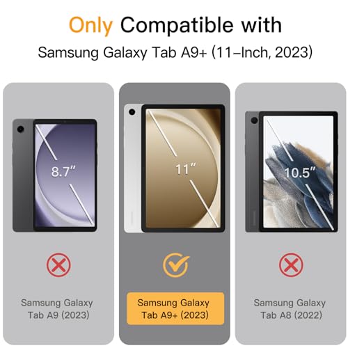 Coque Samsung Tab A9 Plus JETech protection fine or rose - 2