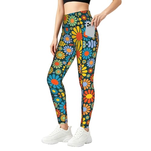 Leggings con estampado hippie para mujer, ideales para tu rutina de fitness y el confort diario