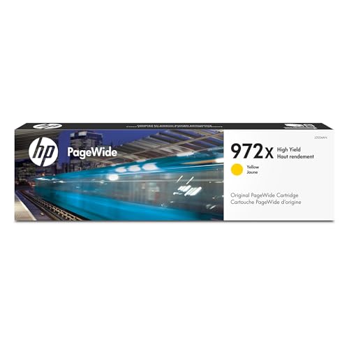 HP 972X PageWide Ink Cartridge Printers | High Yield Yellow | Works with Series: Pro 452, 477, 552dw, 577 | L0S04AN