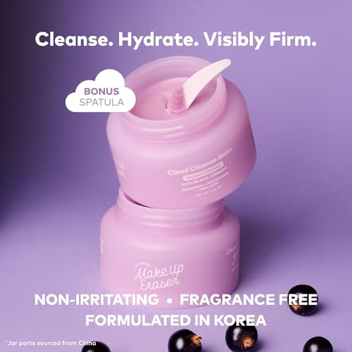 Image of The Original MakeUp Eraser Cloud Cleanse MakeUp Erasing Balm - Melting Cleanser & Remover for Face - Visibly Firms with Niacinamide, Collagen & Black Currant - Spatula Included - 1.28 oz